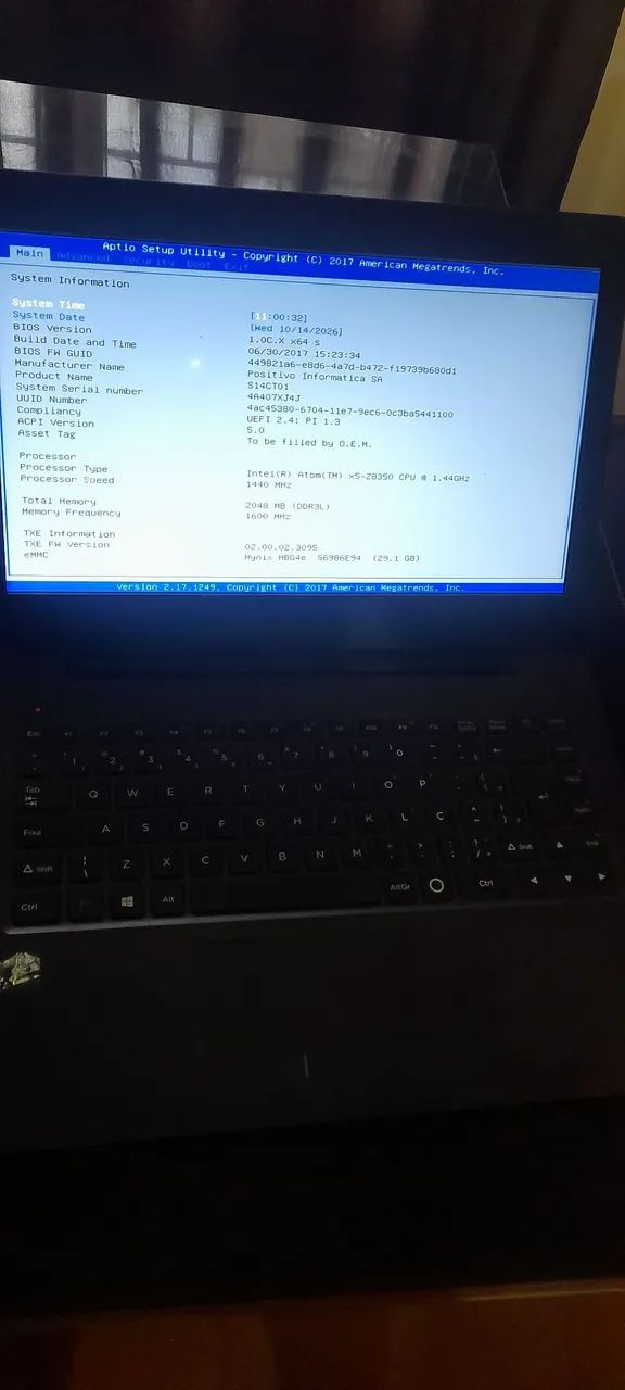 Vendo notebook positivo R$120