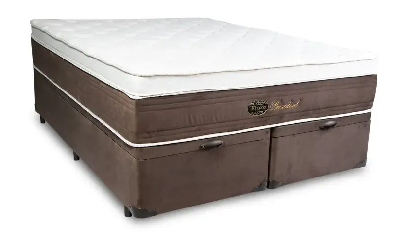 Colchão King Star no King Size + Cama Base Baú King