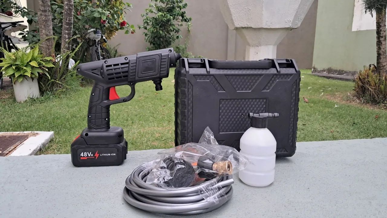 Lavadora Portátil de Alta Pressão 48V | Nova e Lacrada com Maleta