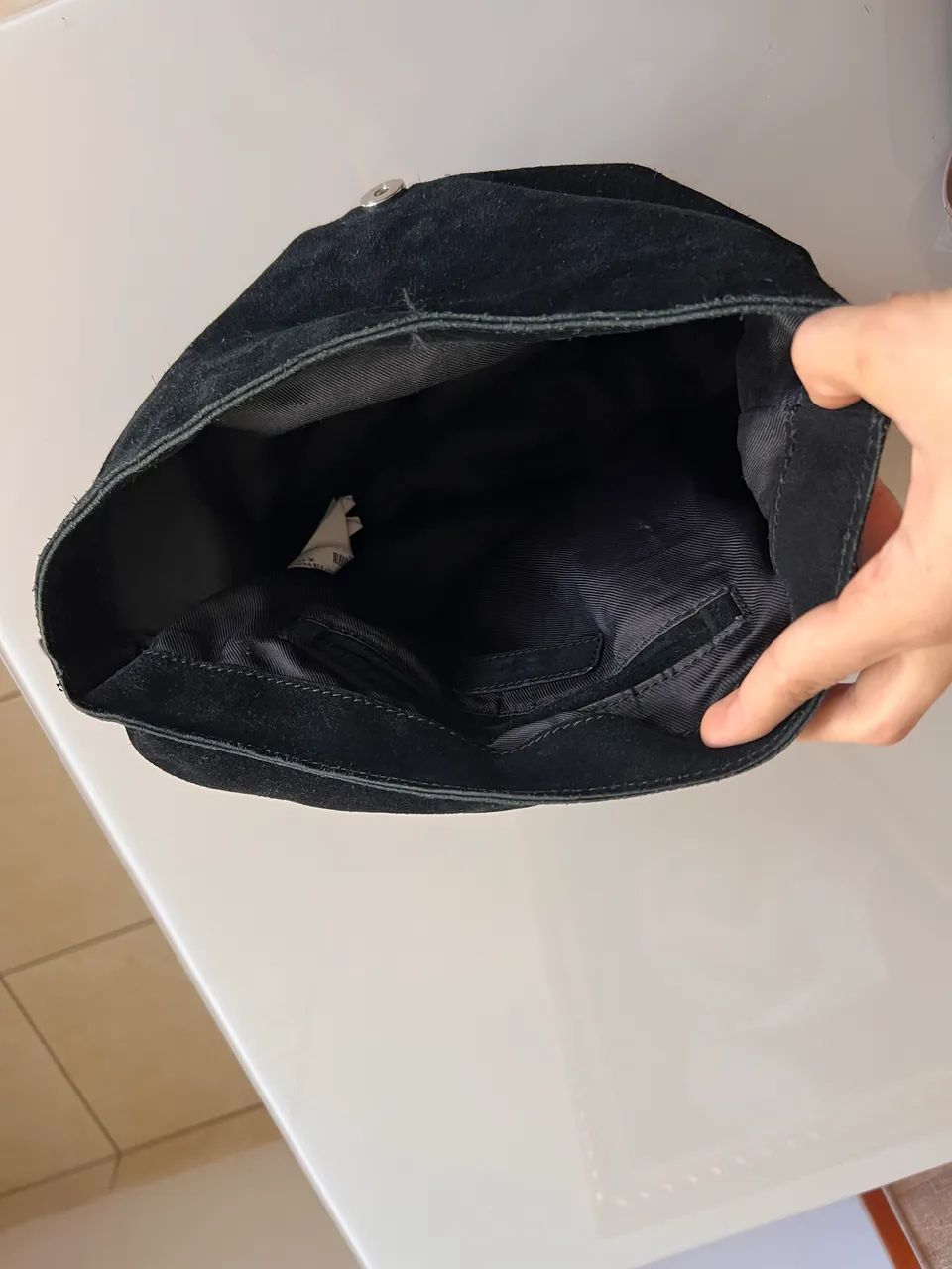Bolsa Zara couro camurça  - Foto 4