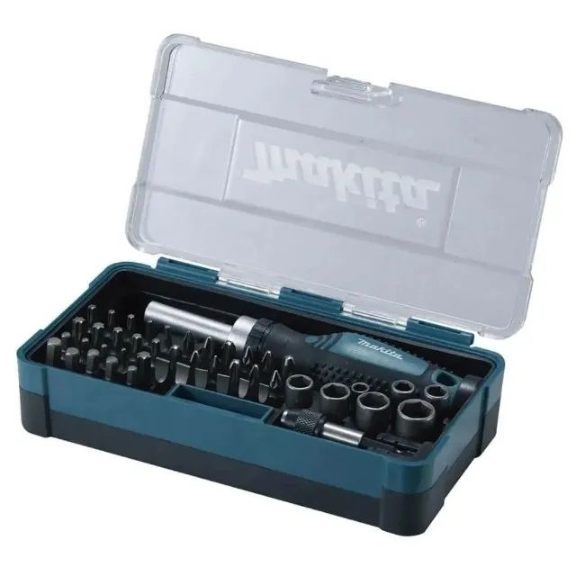 Jogo De Bits Com 47 Peças e Chave Manual B-36170 Makita - Foto 3