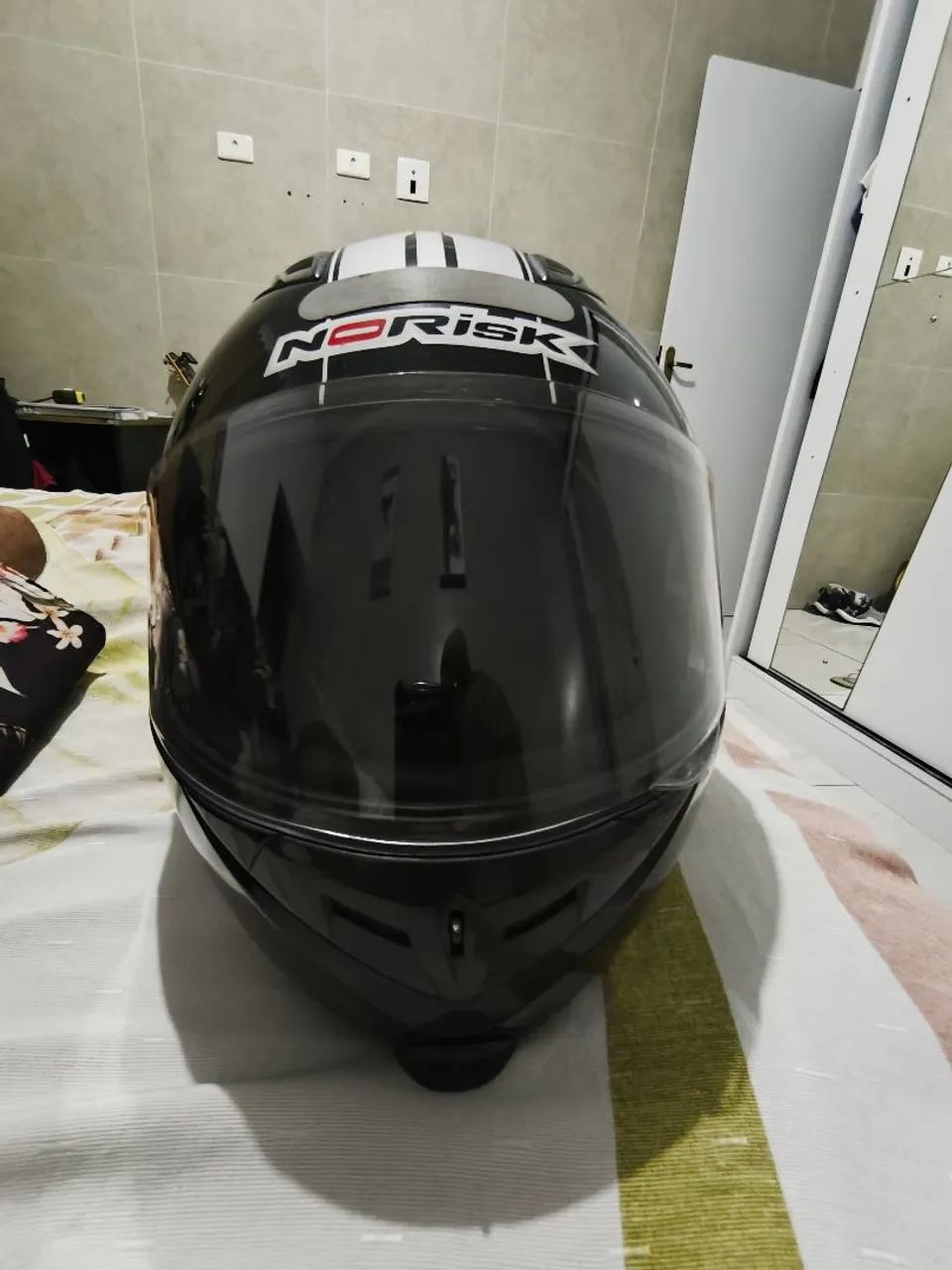 Capacete norisk Robocop tamanho 58 - Foto 5