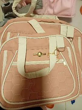 Canguru de bebê Rosa+ kit bolsa maternidade  - Foto 4
