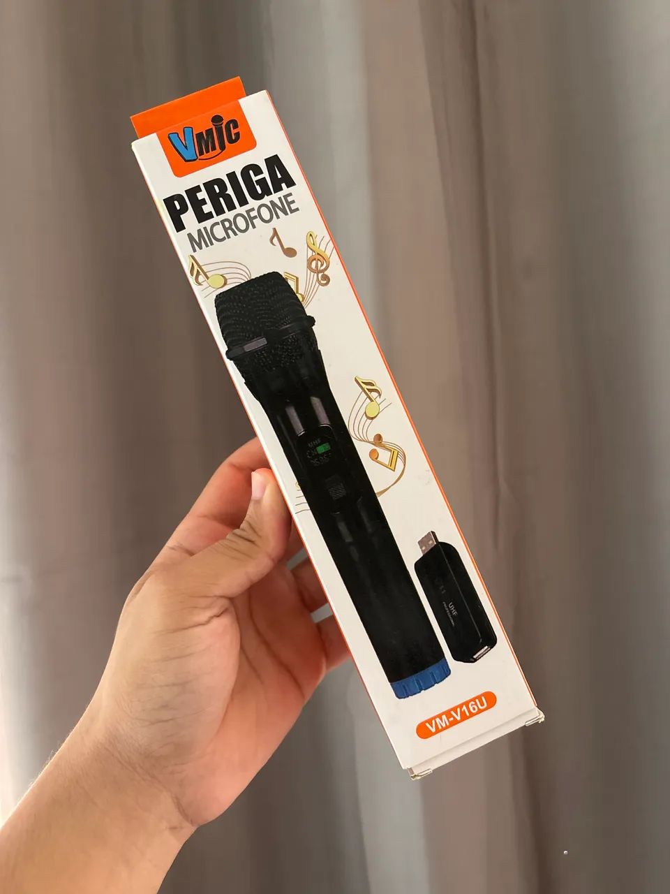 MICROFONE SEM FIO PROFISSIONAL- FAÇO ENTREGA 