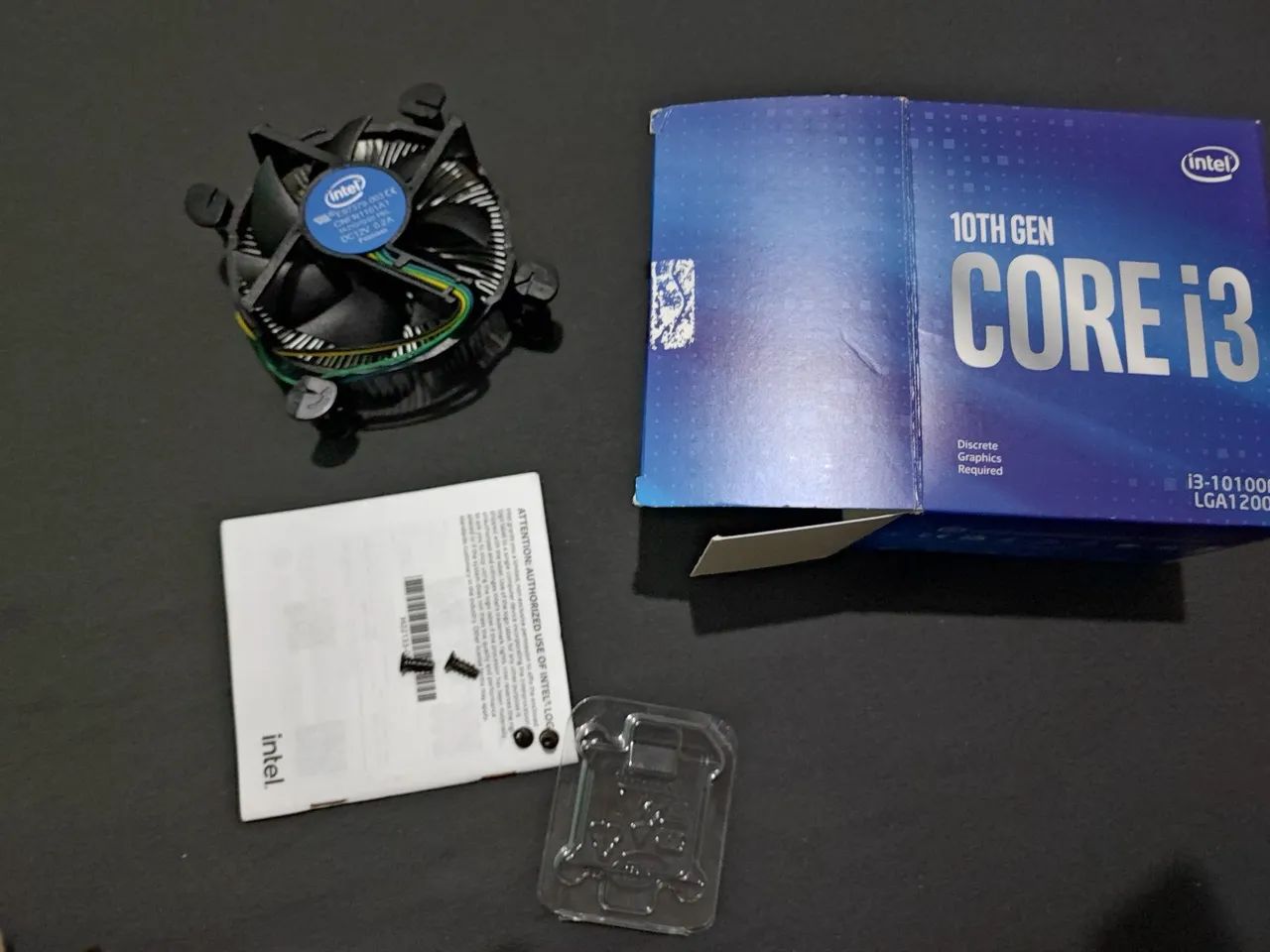 I3 10100f com caixa, cooler original e manual - Foto 2