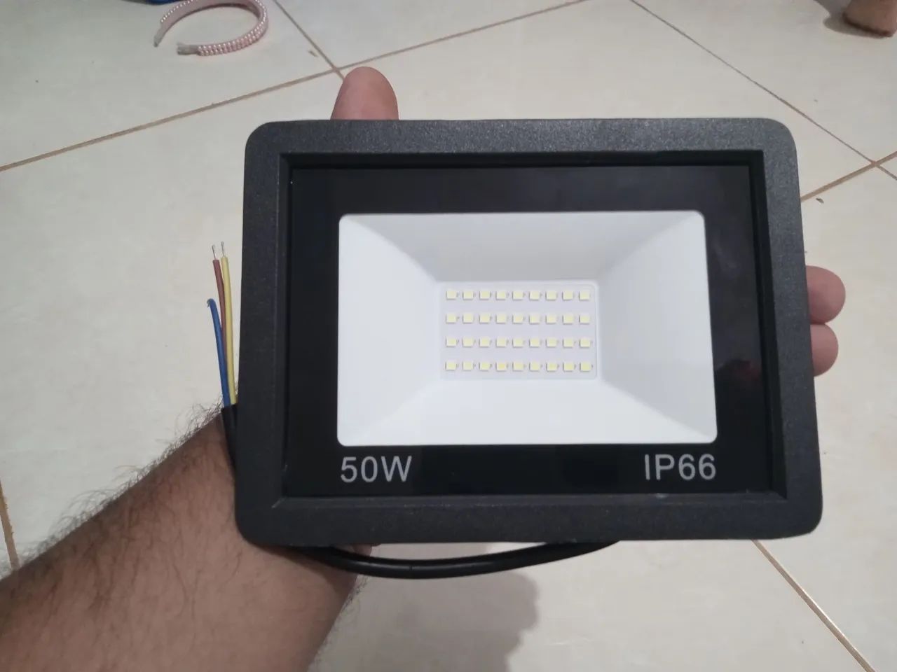 Refletor Leds branco 220v 50w Marca da Jortan - Foto 2