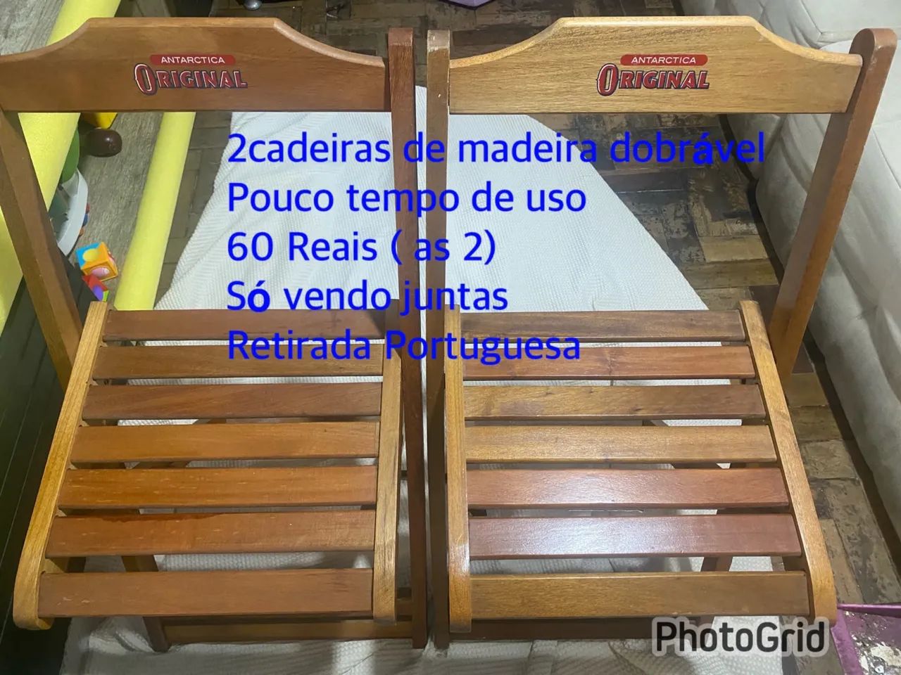 2 cadeiras madeira