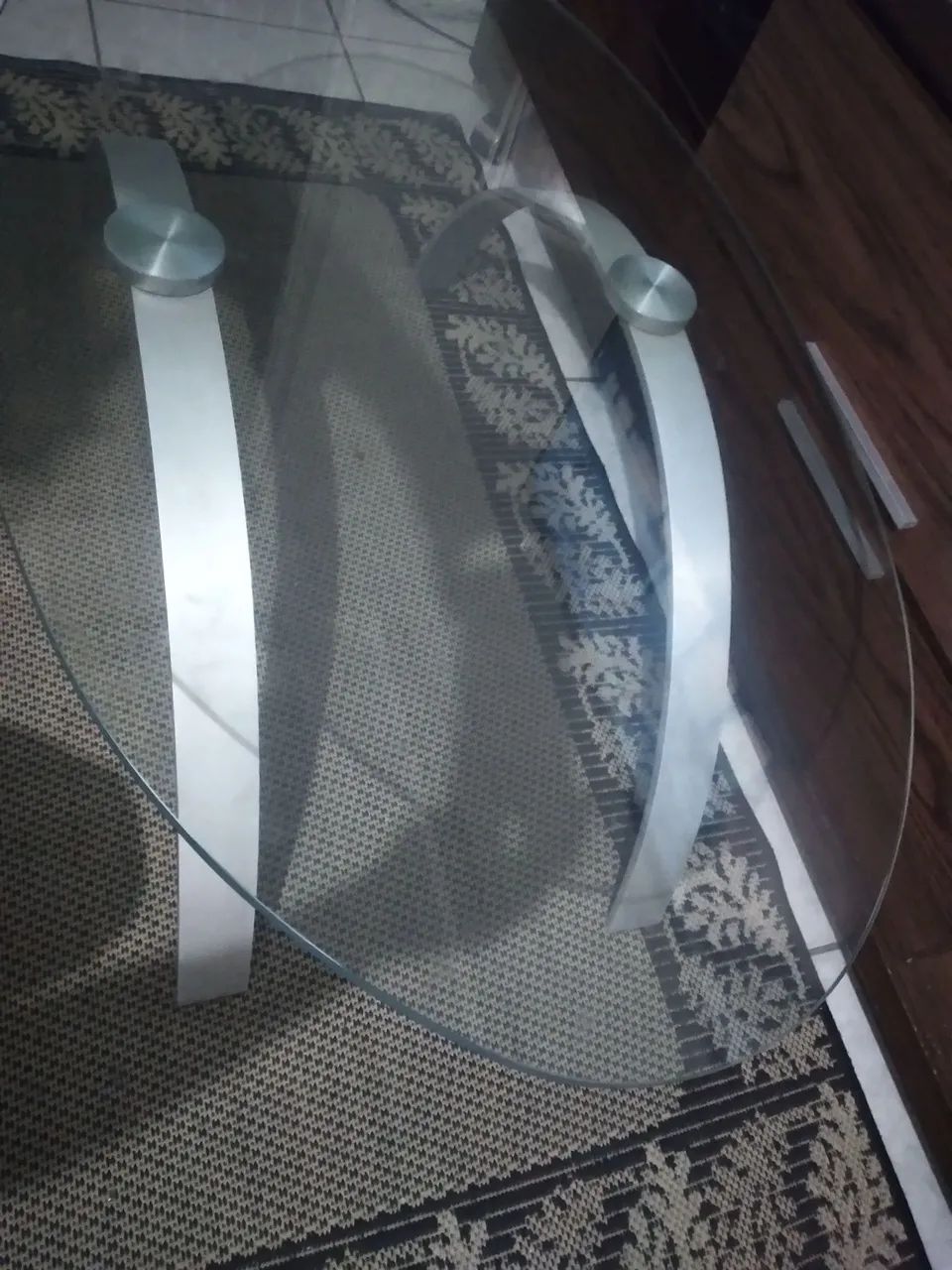 Mesa de centro de Alumínio com vidro 10mm - Foto 4