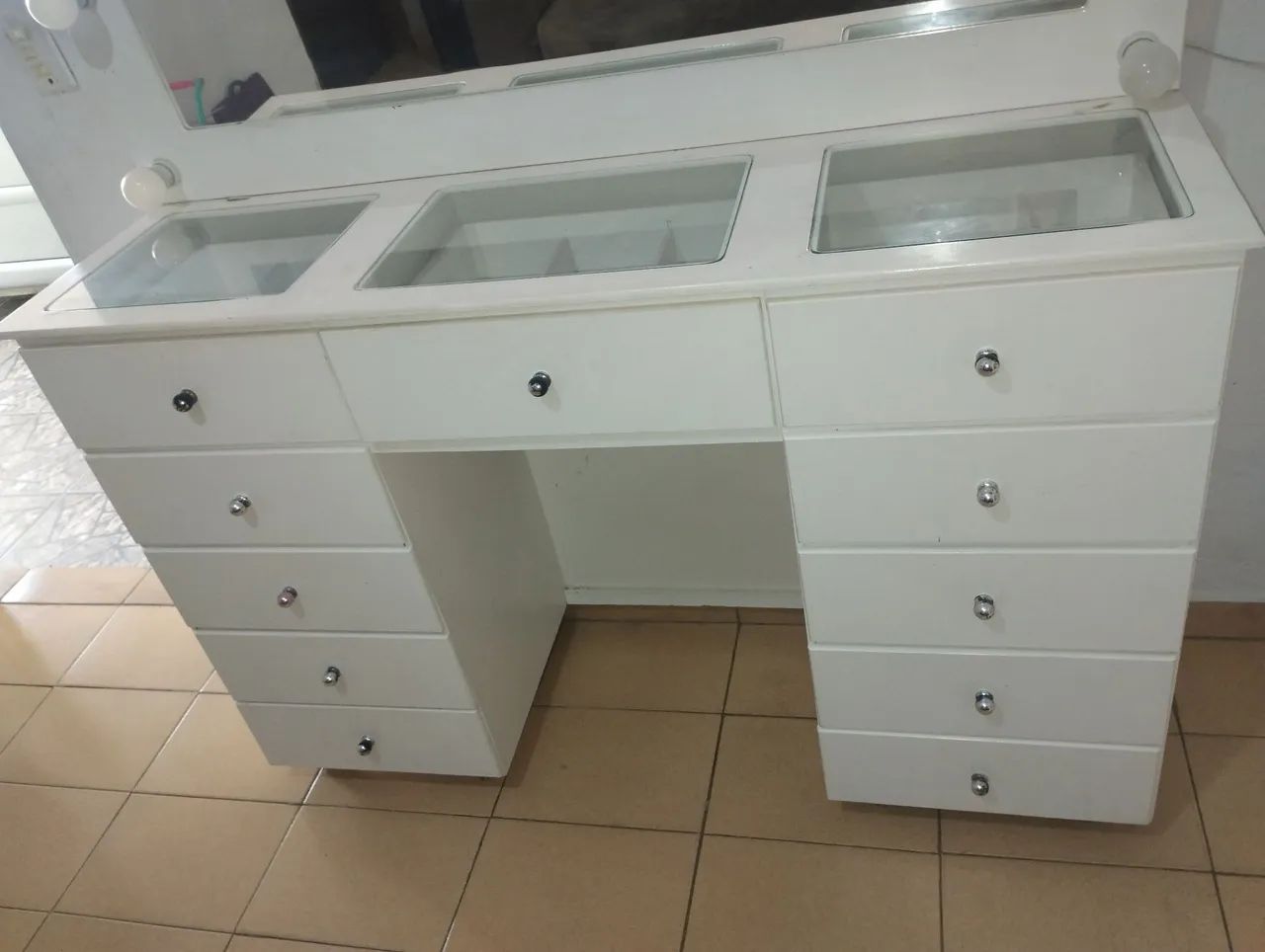 Penteadeira  c rodas silicone