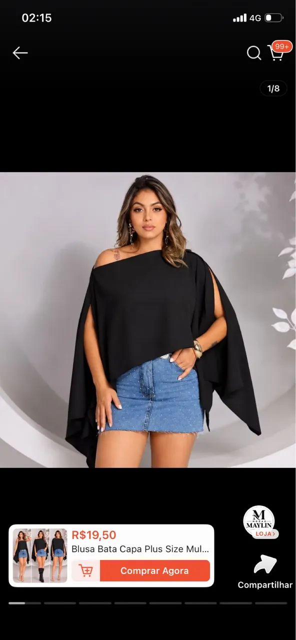 Blusa bata morcego  - Foto 2