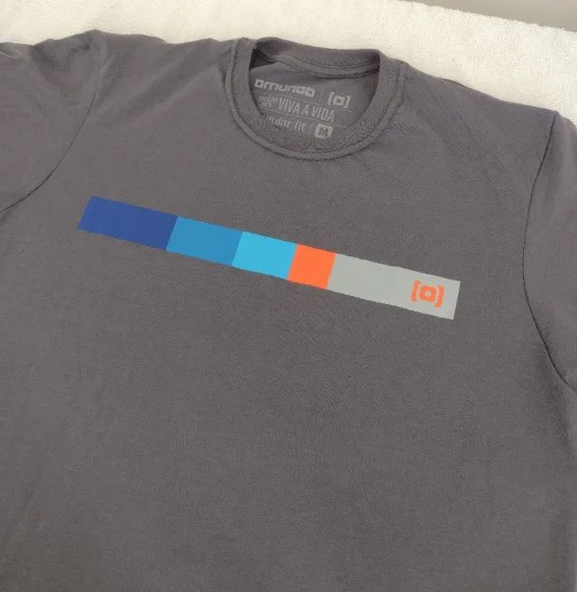Camiseta Masculina Omundo - M - Foto 2