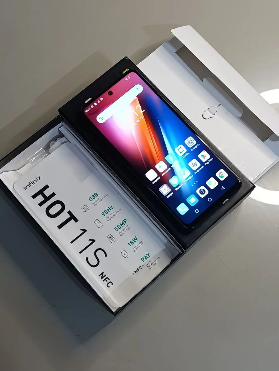 Celular infinix hot 11s 128gb câmera 50Mp NFc  - Foto 4