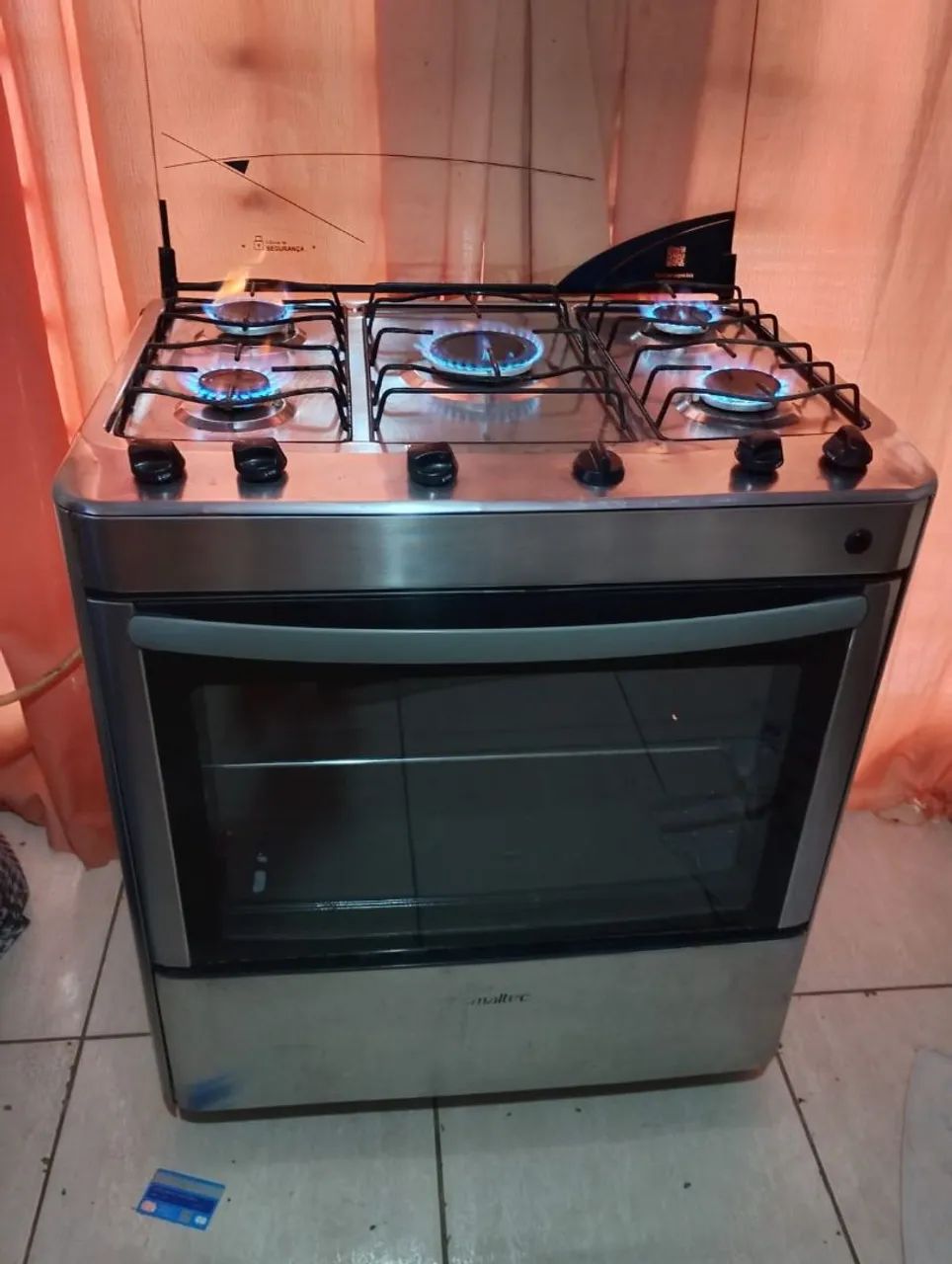 FOGÃO ESMALTEC INOX , ACENDIMENTO MANUAL (ENTREGO SEM TAXA)