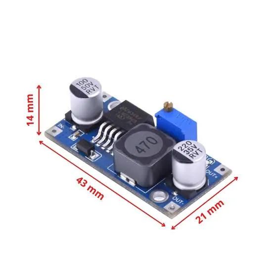 Placa reguladora de tensão Módulo LM2596 - Placa step down - Foto 3