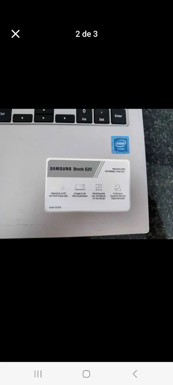 Notebook seminovo Samsung Prata Book E20  - Foto 5