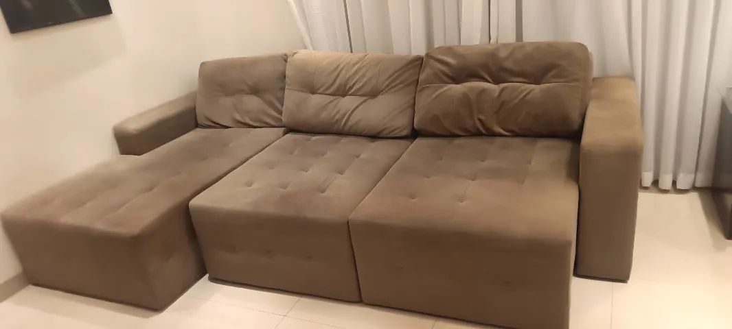 Sofá retrátil com chaise 2,80m - Foto 2