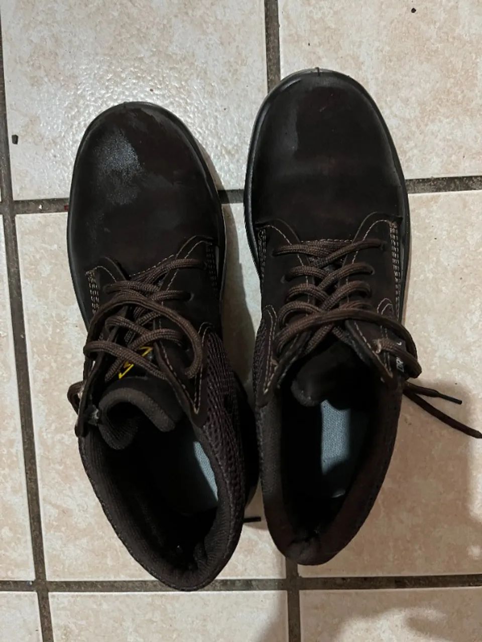 Bota de couro EPI - Cor Café