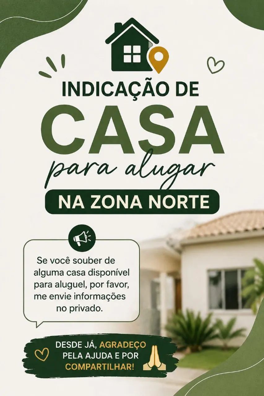 Alugo Casa Zona Norte