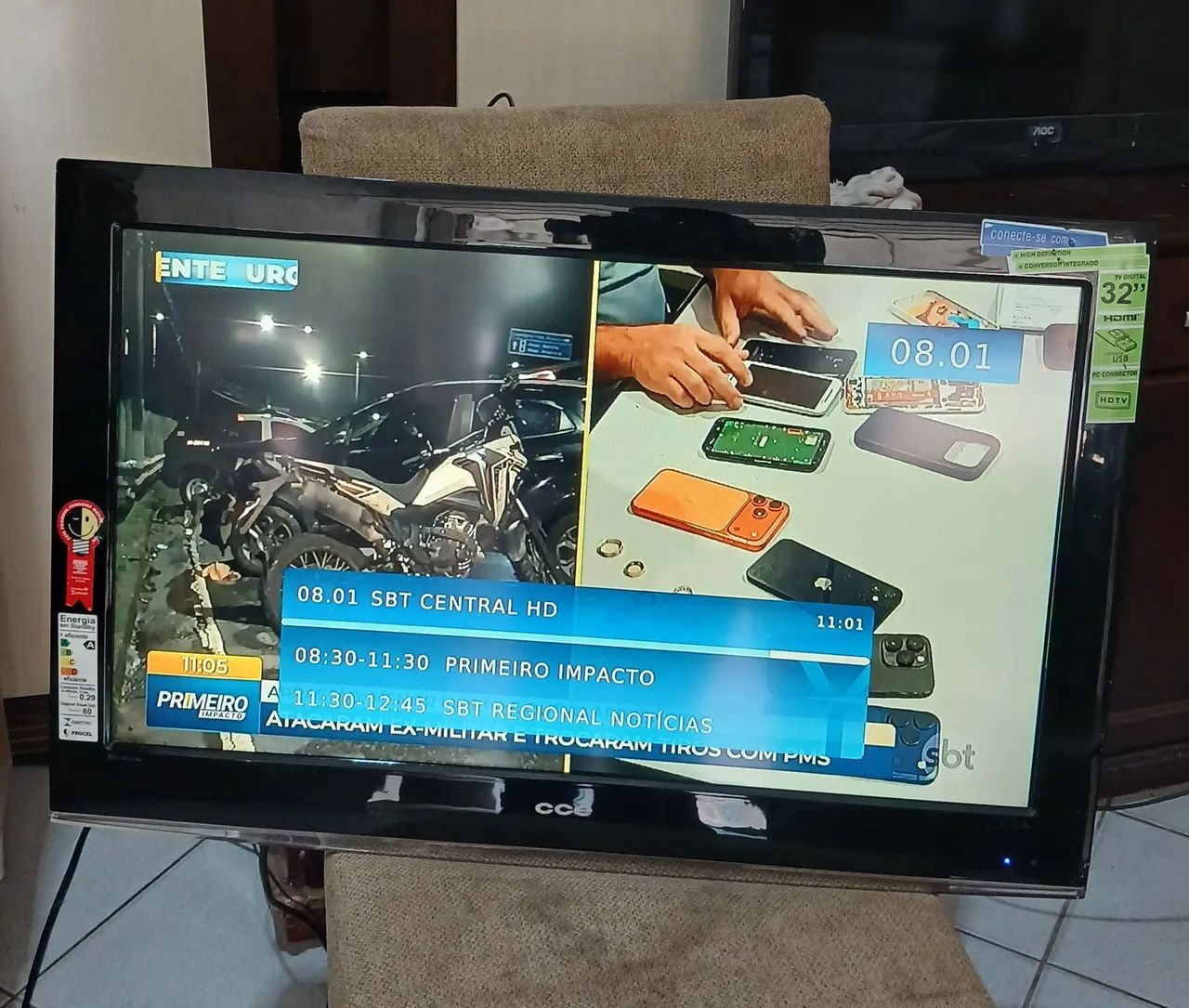 TV 32 Polegadas CCE Completa (HDMI / USB) - Somente Retirada em Lins - Foto 2