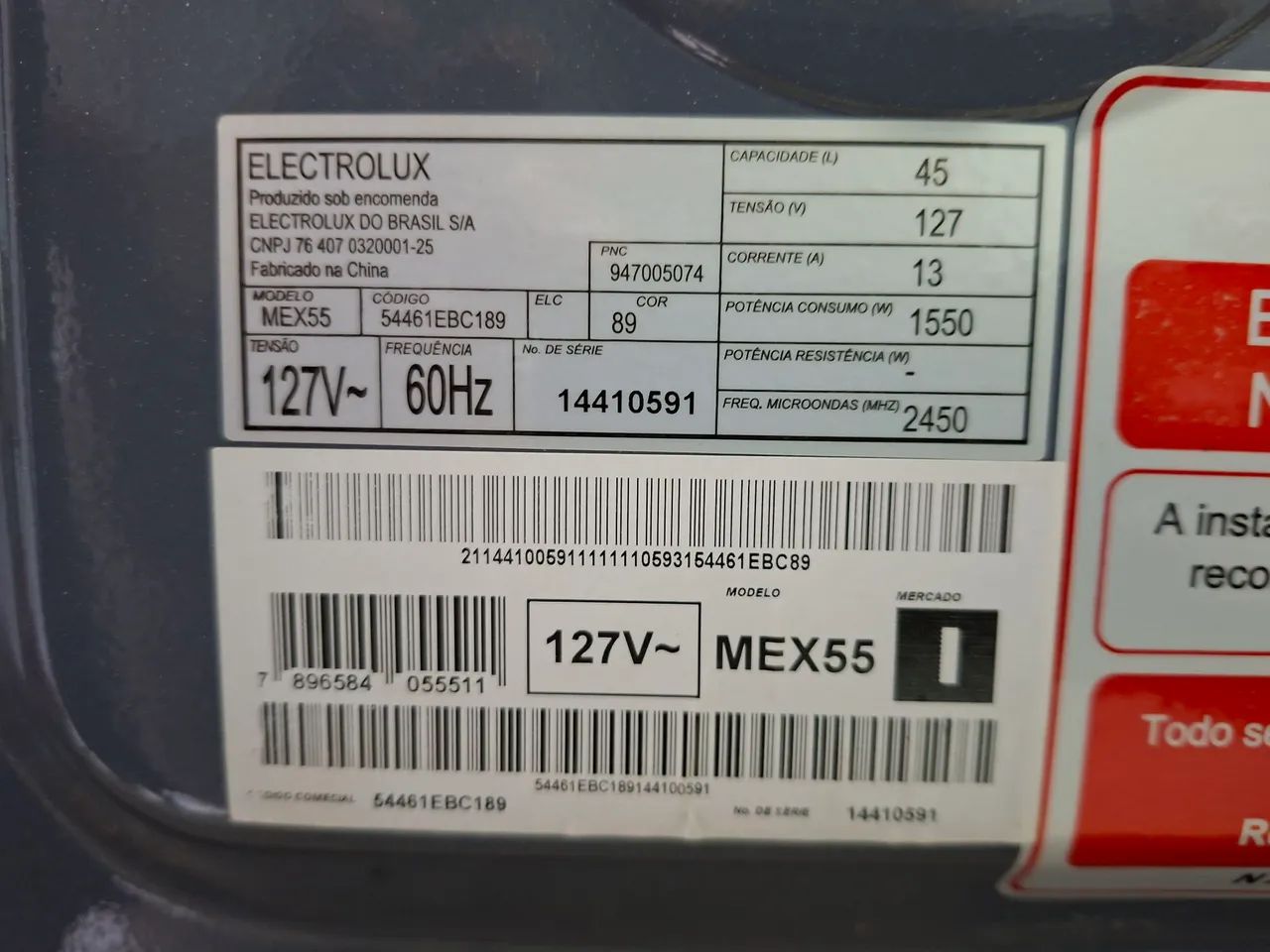 Micro-ondas Electrolux 45L - Foto 5