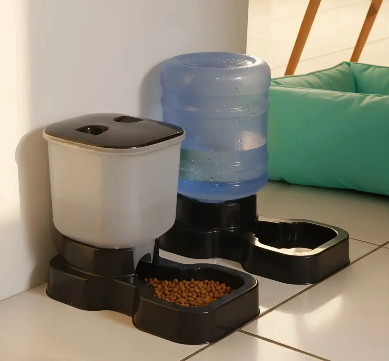 Kit bebedouro e comedouro para cães 