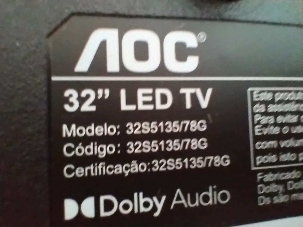 Tv 32 Aoc