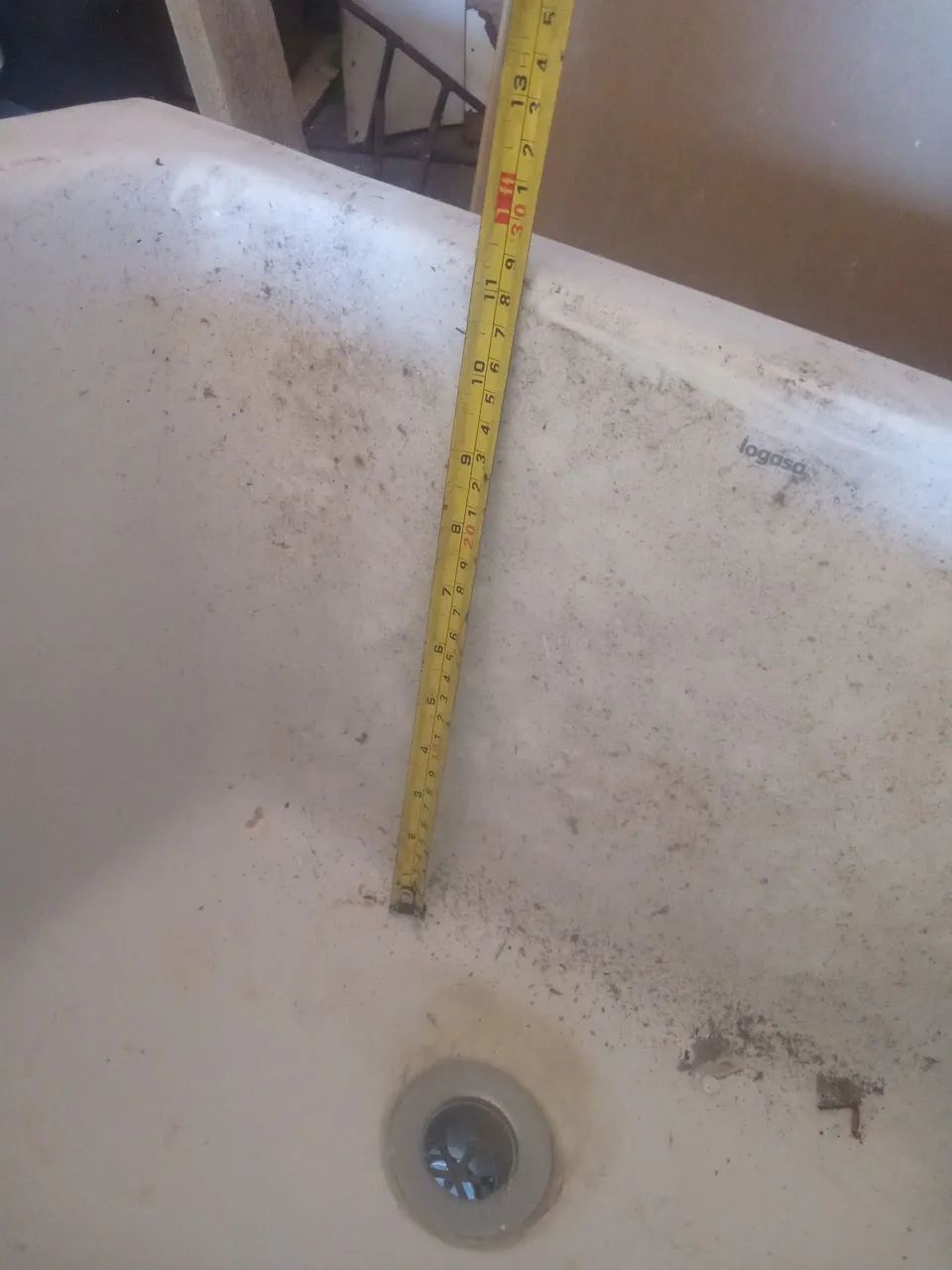 Tanque de louça com coluna marca logasa 53x48x28 - Foto 4