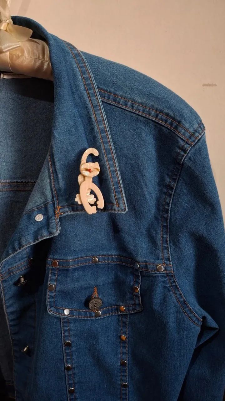 BROCHE GATO VINTAGE LEA STEIN PARIS AUTÊNTICO   - Foto 4
