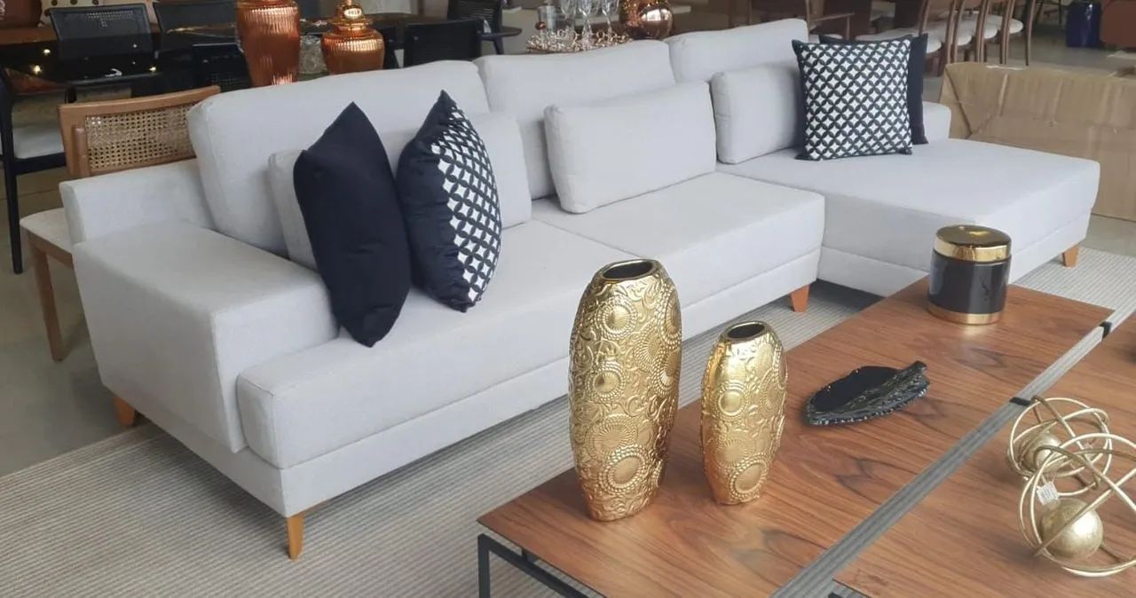 Sofá com chaise - Foto 4