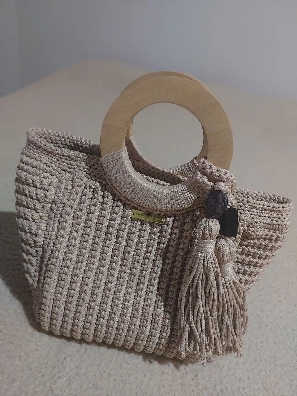 Bolsa de luxo crochê - Foto 3