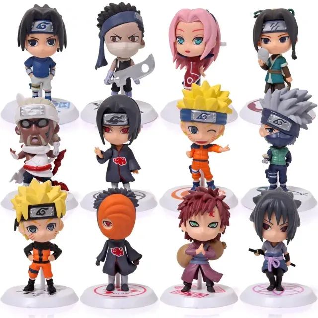 ? KIT DE BONECOS NARUTO - 12 PERSONAGENS! ?