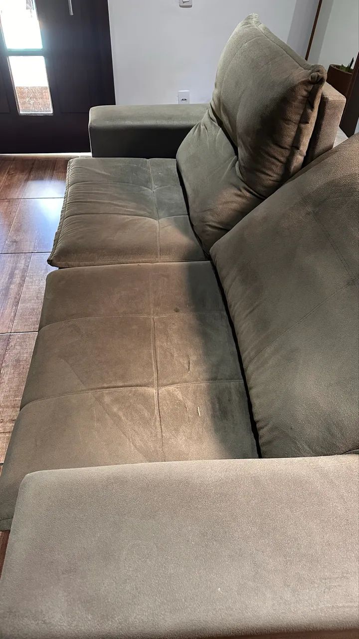 Sofá cama cinza  - Foto 3