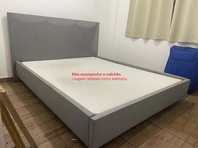 Cama QUEEN SIZE com cabeceira - Foto 2
