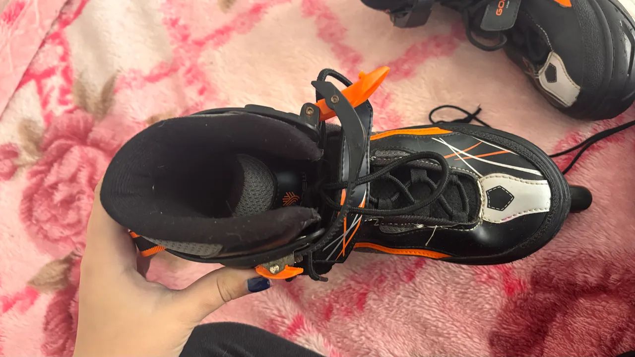 Patins + equipamentos de proteção  - Foto 3