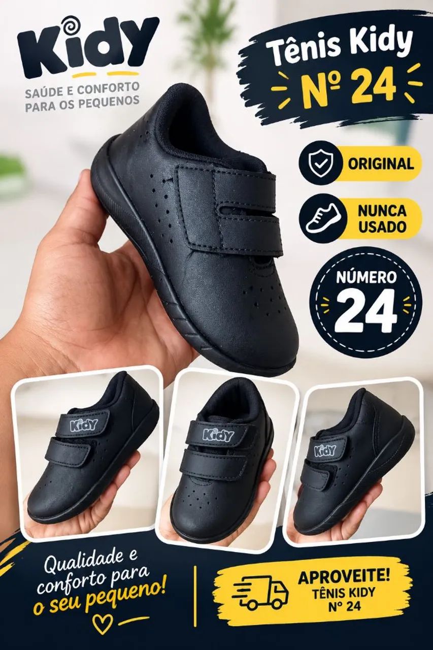 Tenis infantil escolar kidy original