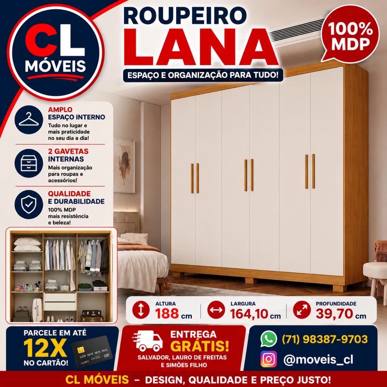 Roupeiro lana 