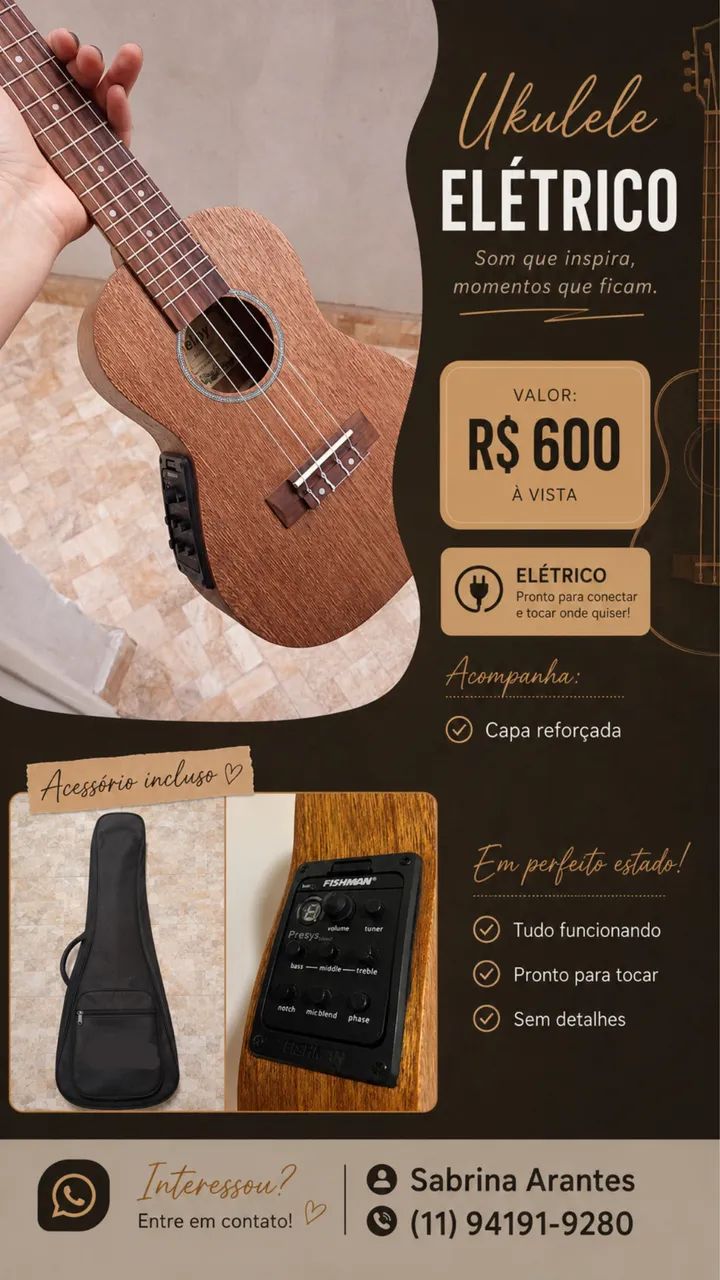 Vendo Violão e Ukulele  - Foto 2