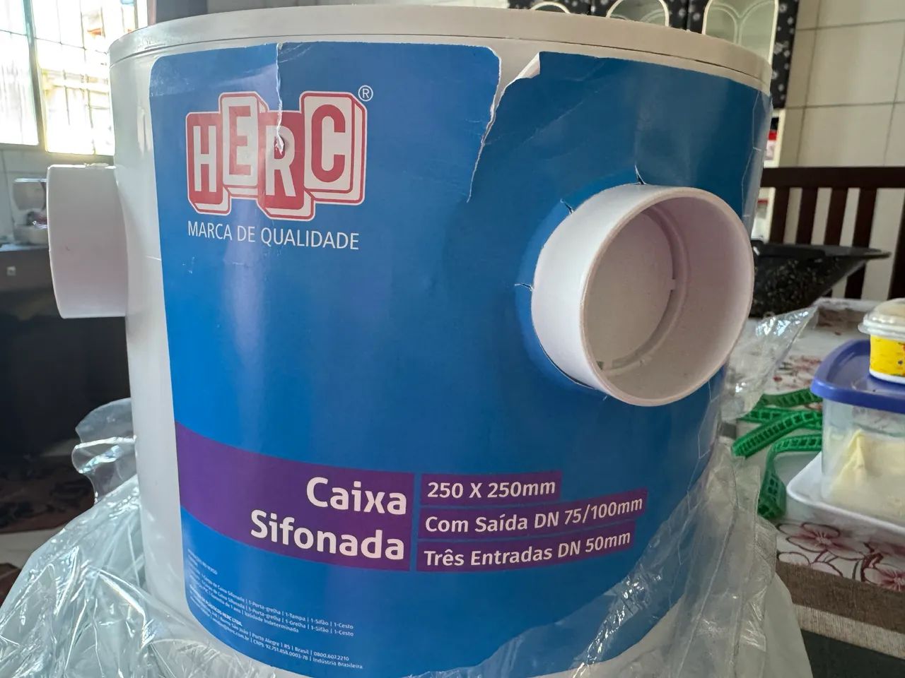 Caixa para esgoto 