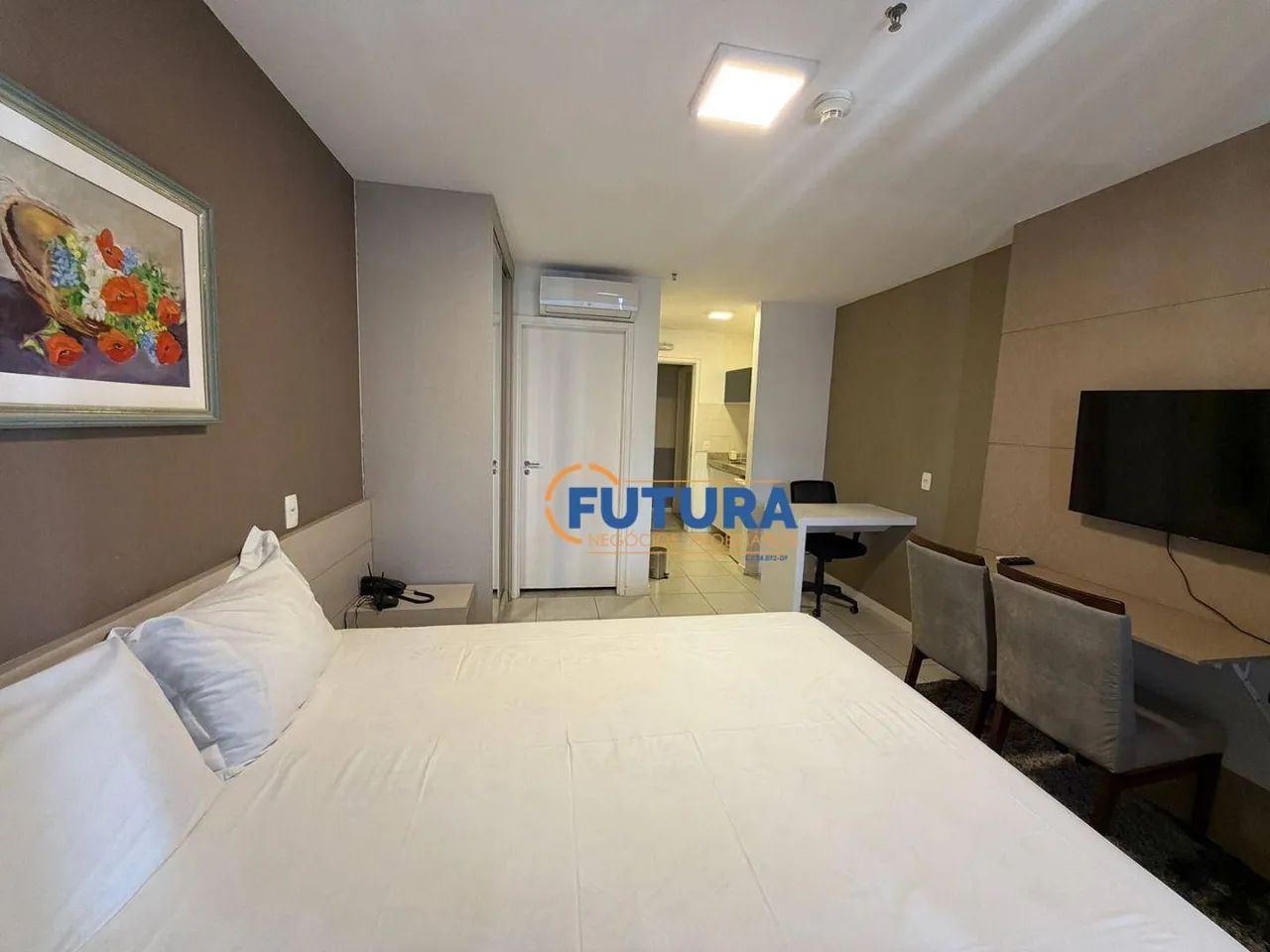 Flat 28 m² - Ed Fusion Work e Live 100% Mobiliado - Foto 2