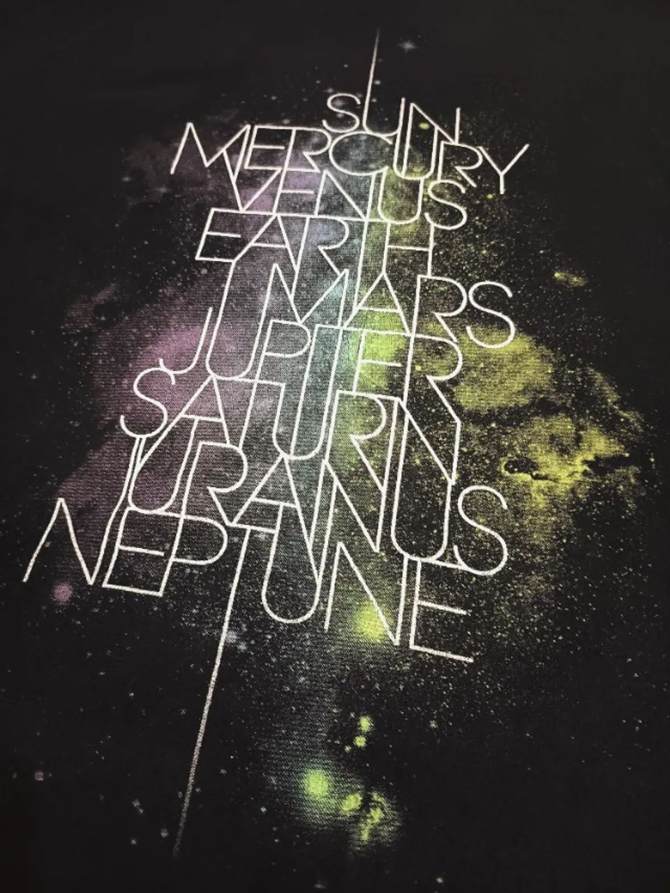 Camiseta Vintage Importada Threadless "Solar System" - Tam. M - Foto 5