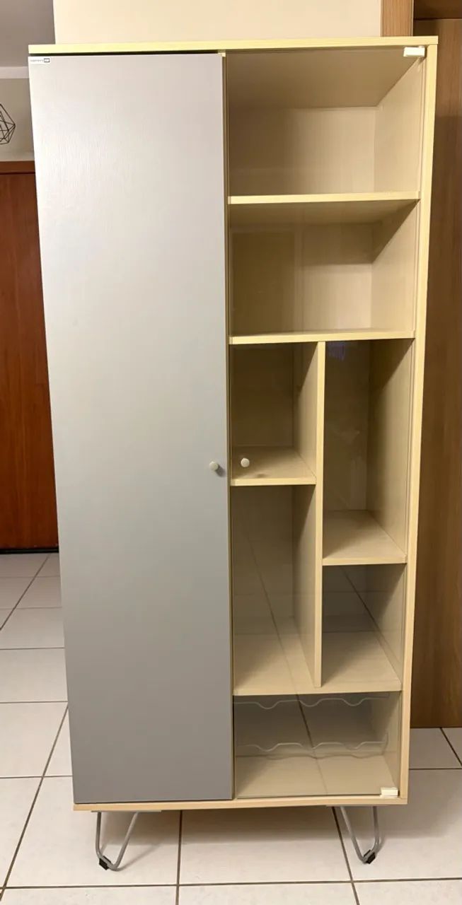 Armário/cristaleira Kappesberg com Porta de Vidro