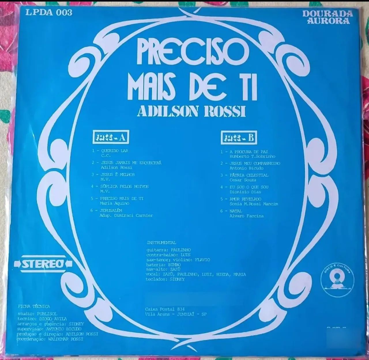 Lp PRECISO MAIS DE TI Adilson Rossi (Estrela da Manhã) - Foto 2