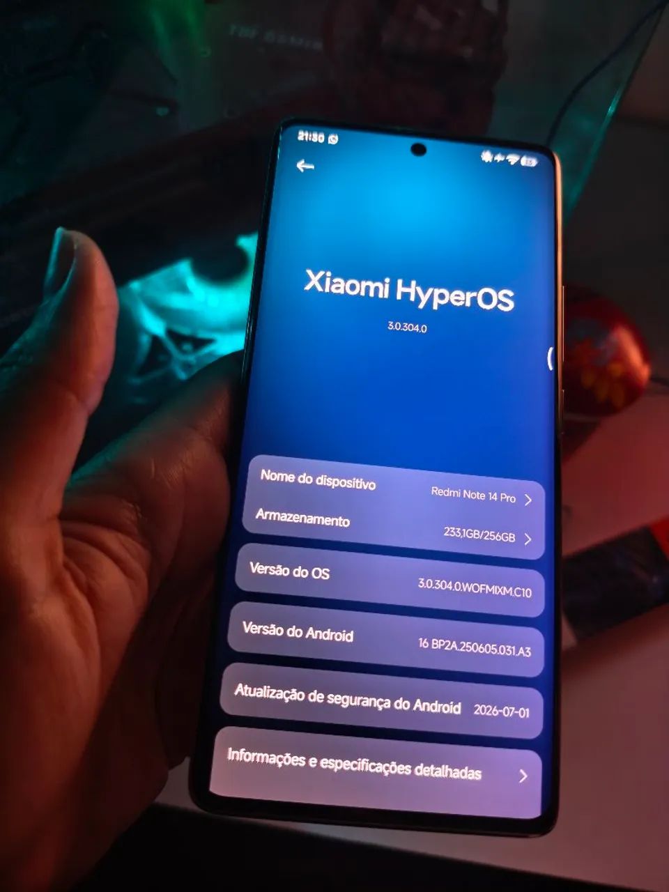 Xiaomi Redmi Note 14 Pro 5G - 1.5K AMOLED Curvo & Câmera Tripla