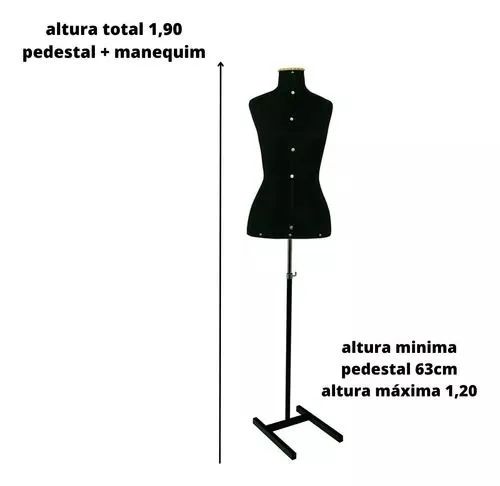 Busto manequim feminino c/pedestal - Foto 2