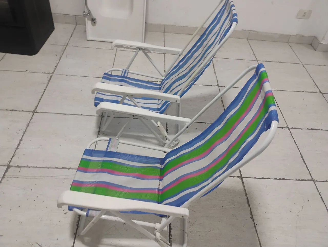 Jogo com 02 cadeiras de Praia  - Foto 5