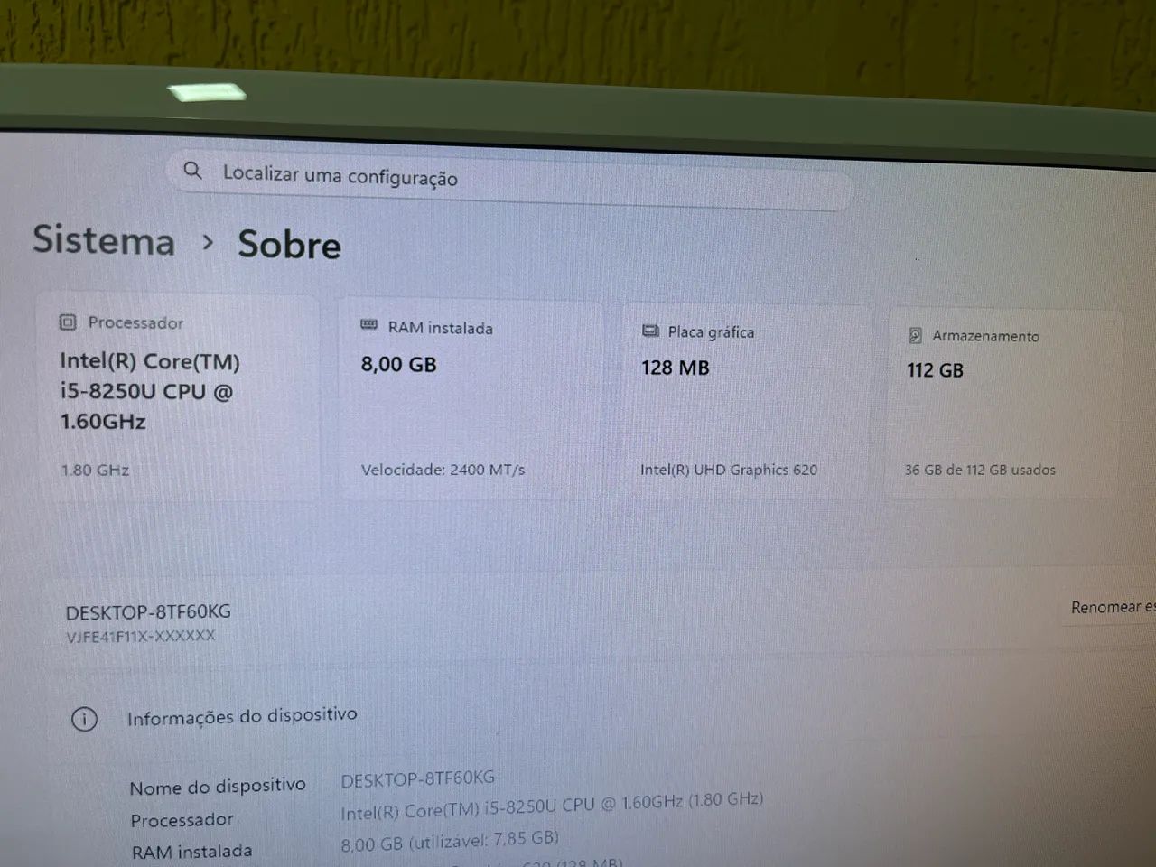 Notebook Sony vaio Intel core i5 8ª geração  - Foto 2