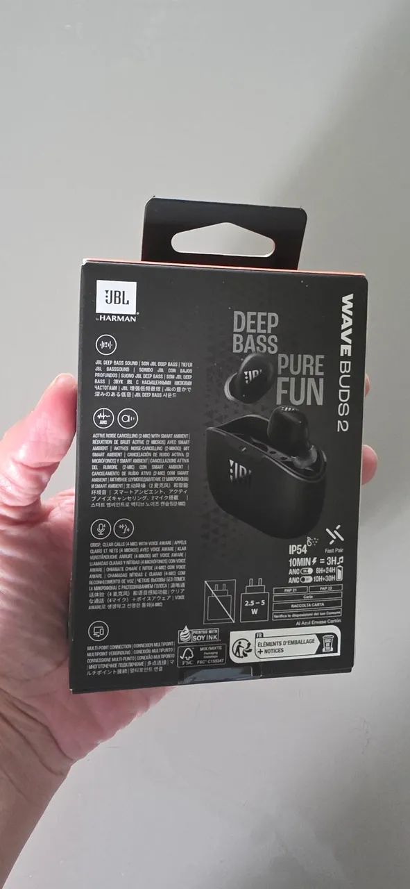 Fone de Ouvido JBL Wave Buds 2 Bluetooth  - Foto 2