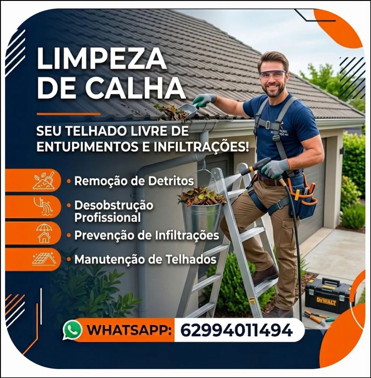 Manutenção de telhado calga