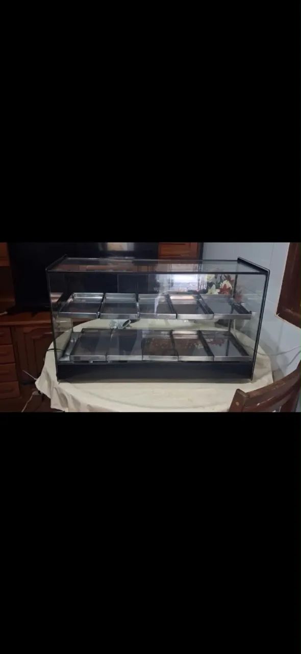 Estufa / vitrine de salgados 
