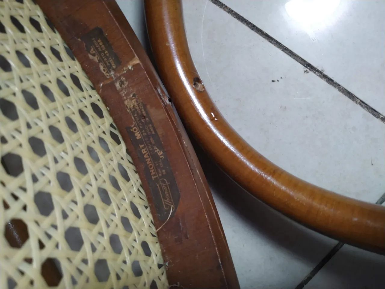 Banqueta Thonet com selo de fábrica original - Foto 4